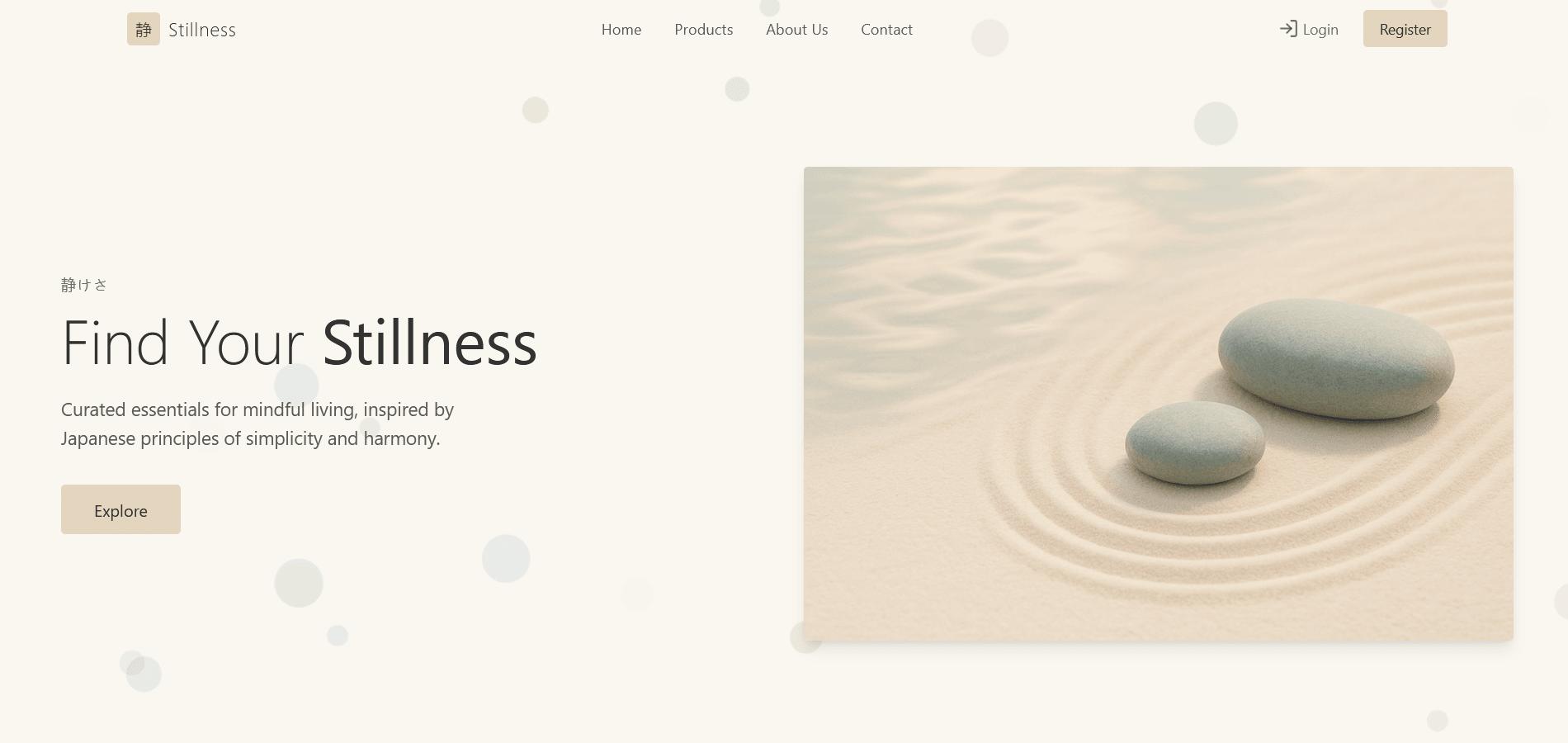 Stillness E-commerce screenshot 1